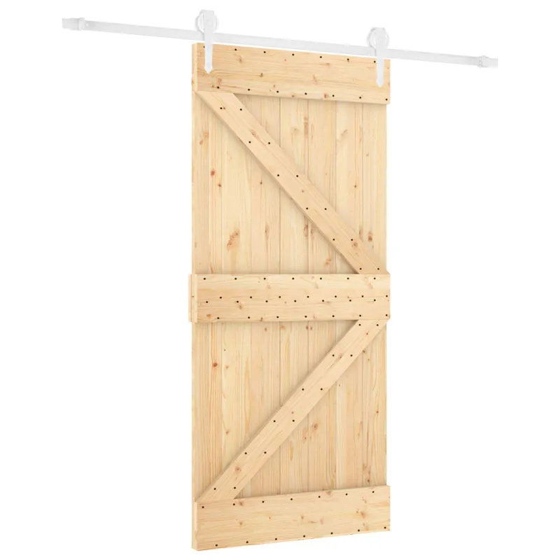 Slankios durys Natūrali ir Balta 90 x 210 cm