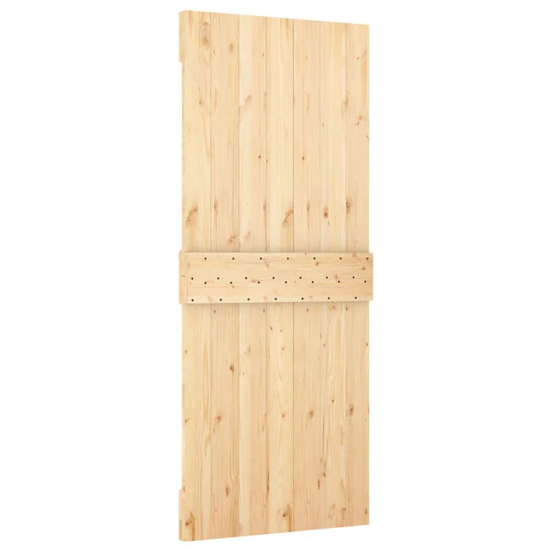 Slankios durys Natūrali ir juoda 85 x 210 cm