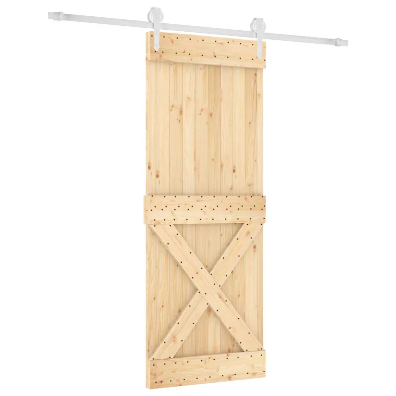 Slankios durys Natūrali ir Balta 90 x 210 cm