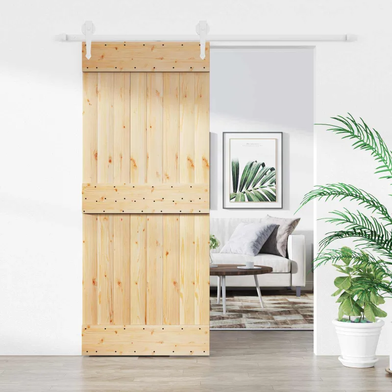 Slankios durys Natūrali ir Balta 85 x 210 cm