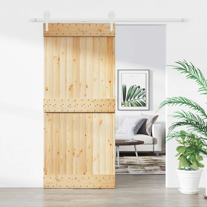Slankios durys Natūrali ir Balta 90 x 210 cm