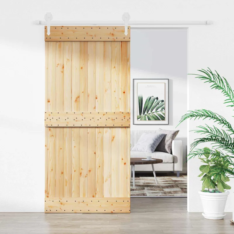 Slankios durys Natūrali ir Balta 95 x 210 cm