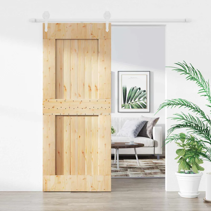 Slankios durys Natūrali ir Balta 85 x 210 cm