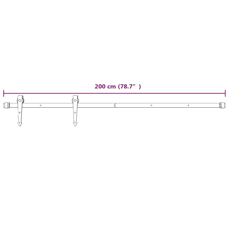 Slankios durys Natūrali ir Balta 85 x 210 cm