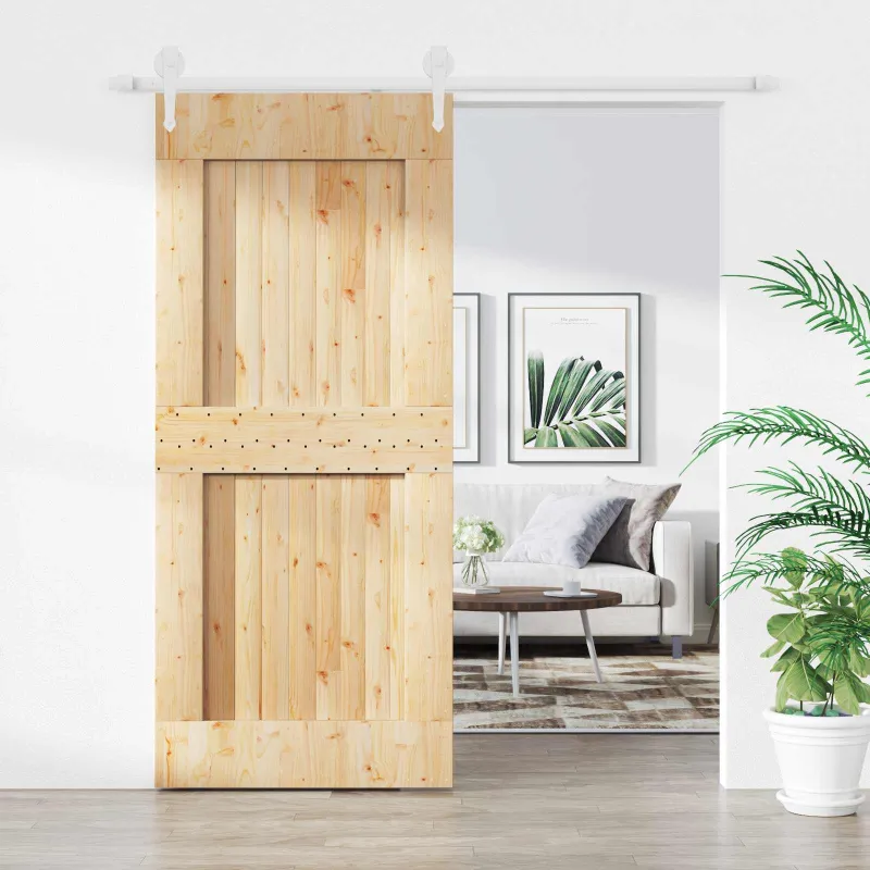 Slankios durys Natūrali ir Balta 90 x 210 cm