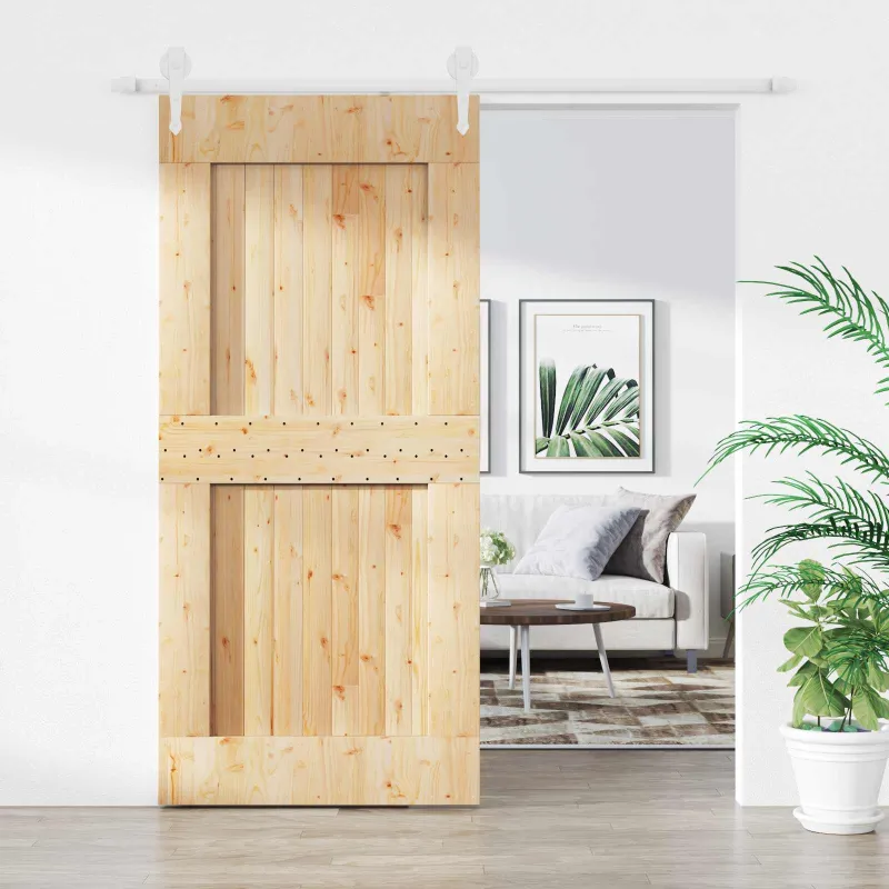 Slankios durys Natūrali ir Balta 100 x 210 cm