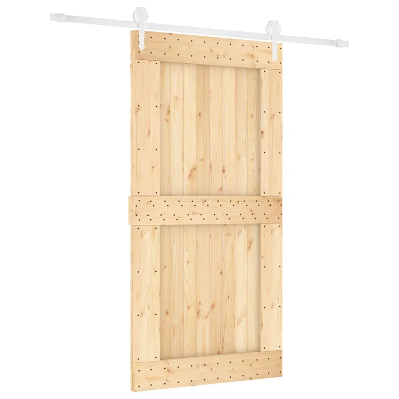 Slankios durys Natūrali ir Balta 100 x 210 cm