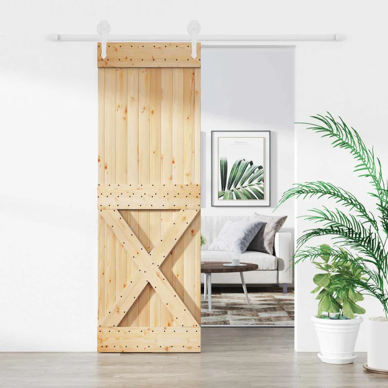 Slankios durys Natūrali ir Balta 70 x 210 cm