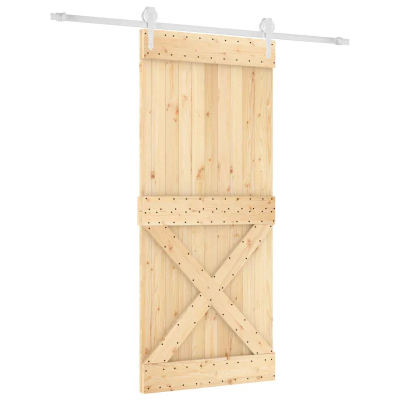 Slankios durys Natūrali ir Balta 90 x 210 cm