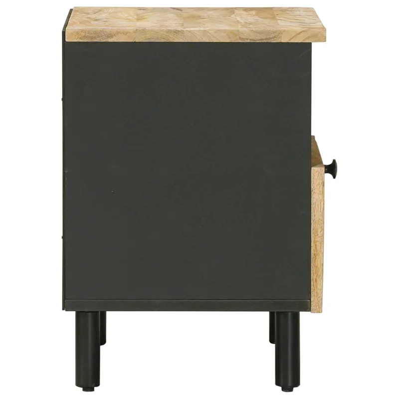 Naktinis staliukas 2 pcs Ruda 40 x 33 x 46 cm