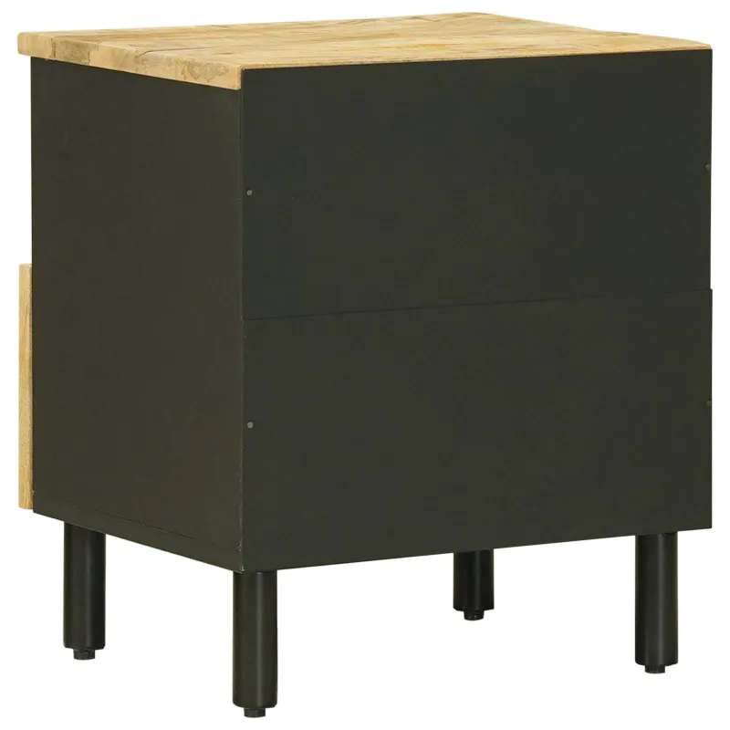 Naktinis staliukas 2 pcs Ruda 40 x 33 x 46 cm