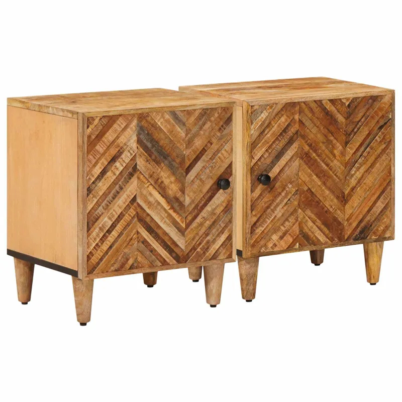 Naktinis staliukas 2 pcs Ruda 40 x 33,5 x 46 cm
