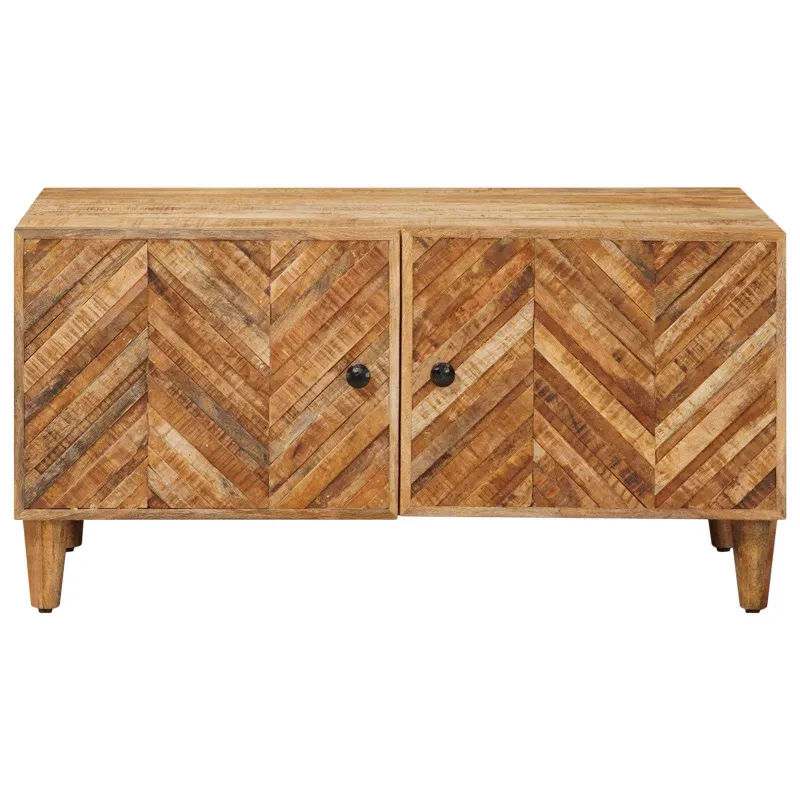 Kavos staliukas Ruda 80 x 50 x 40 cm Kietas mango medis