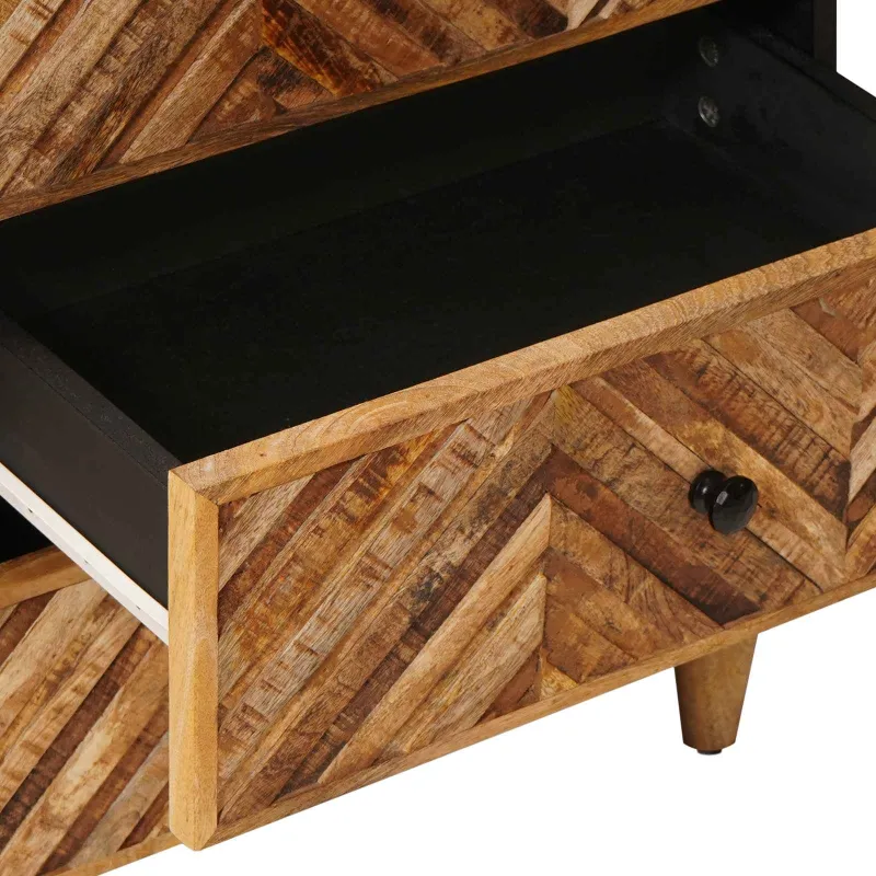 Naktinis staliukas Ruda 50 x 33 x 60 cm Kietas mango medis