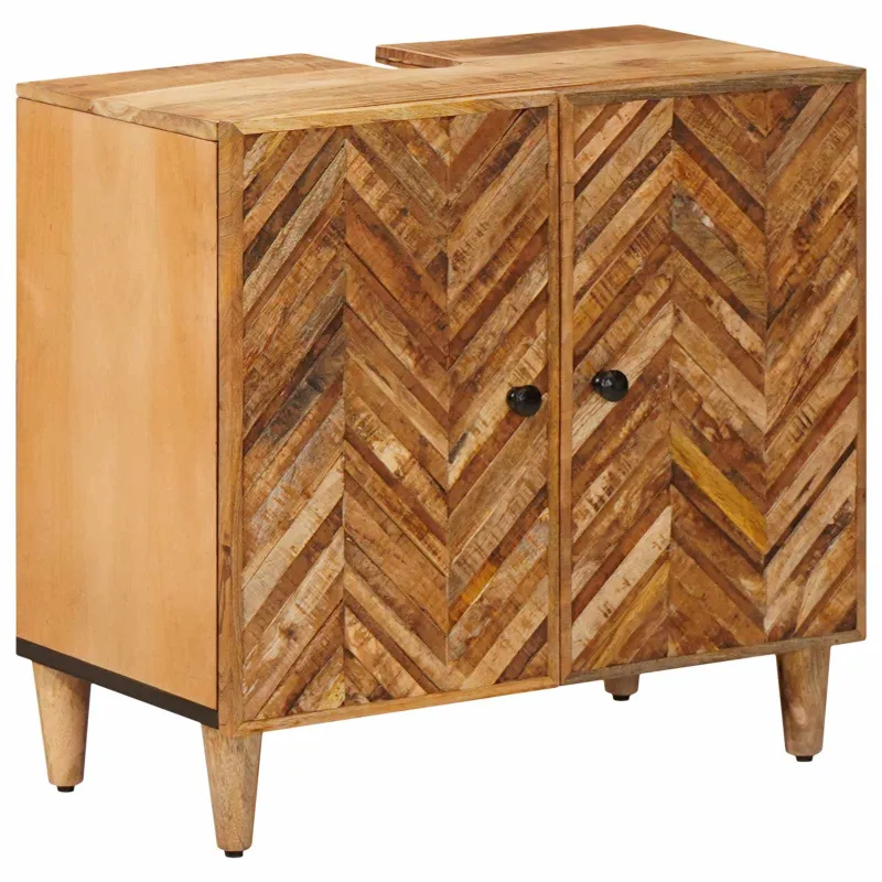 Praustuvo spintelė Ruda 62 x 33 x 58 cm Kietas mango medis