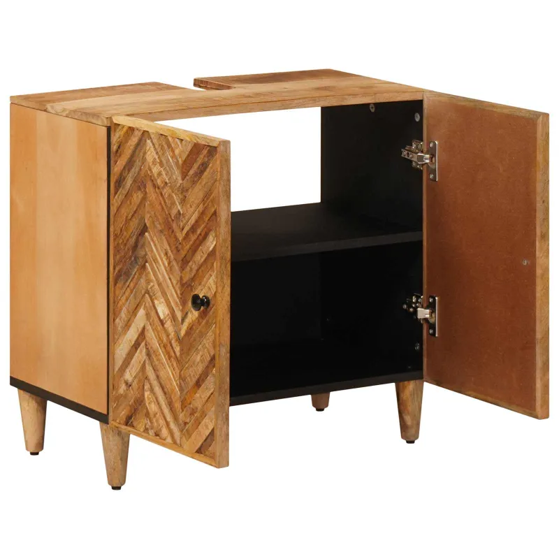 Praustuvo spintelė Ruda 62 x 33 x 58 cm Kietas mango medis