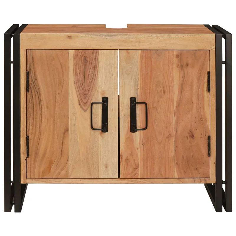 Praustuvo spintelė Ruda 71 x 33 x 58 cm Kietos akacijos mediena