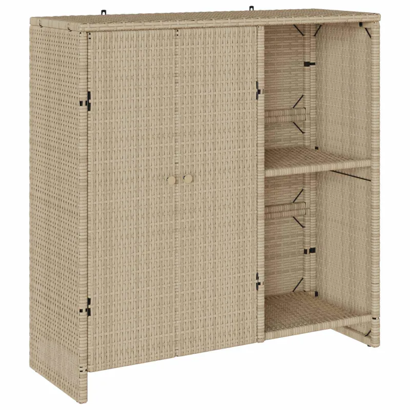 Oppbevaringsskap su lentyna Smėlio 100 x 36 x 102 cm Ratanas