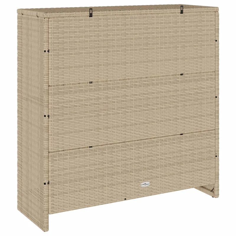 Oppbevaringsskap su lentyna Smėlio 100 x 36 x 102 cm Ratanas