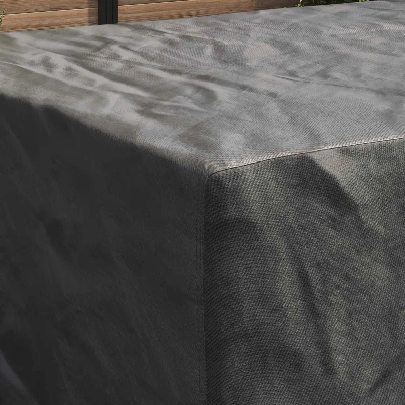Baldų uždangalas Paprastas Juoda 305 x 190 x 85 cm 600D