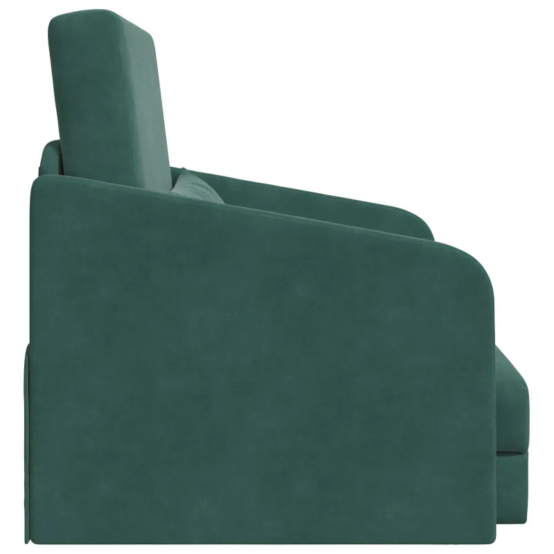 Sofa lova Tamsiai žalia 65 x 80 x 83 cm Aksomas