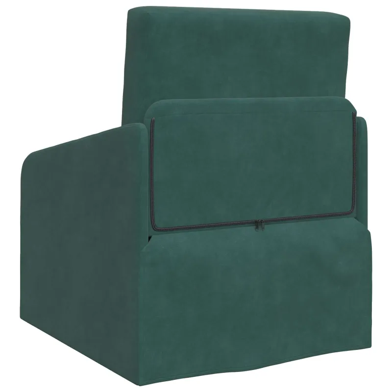 Sofa lova Tamsiai žalia 65 x 80 x 83 cm Aksomas