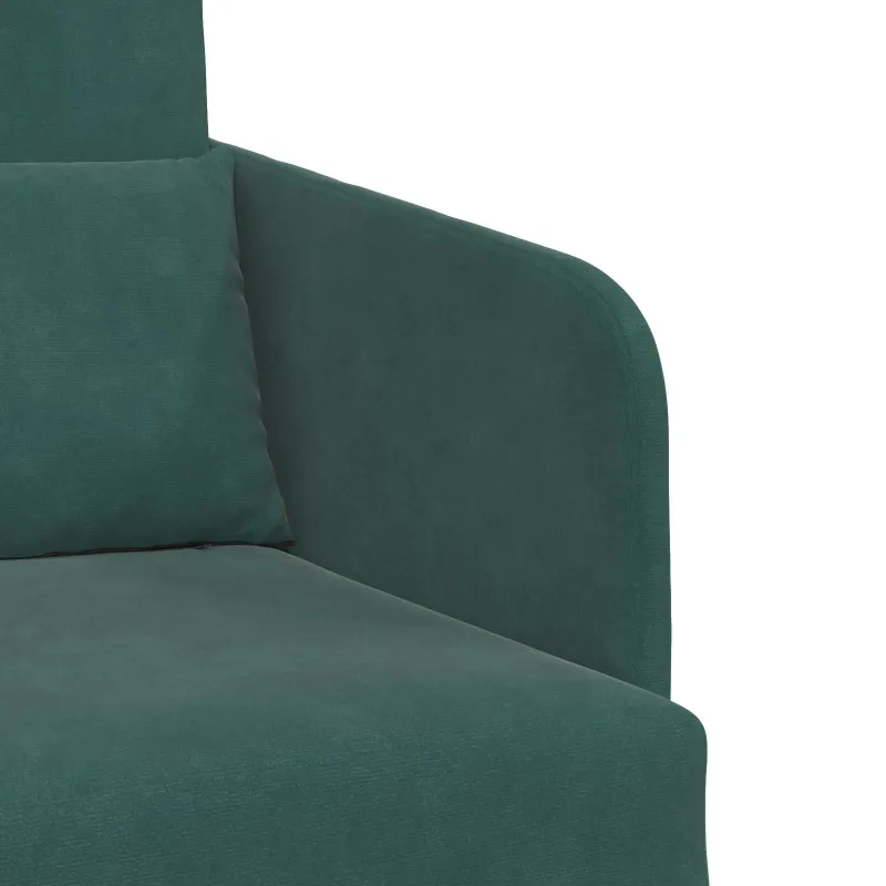 Sofa lova Tamsiai žalia 65 x 80 x 83 cm Aksomas