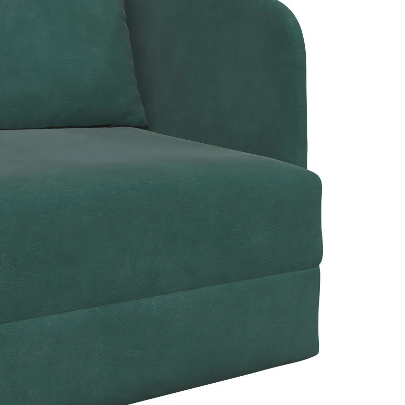 Sofa lova Tamsiai žalia 65 x 80 x 83 cm Aksomas