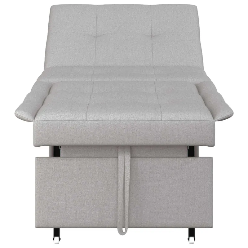 Ištraukiama sofa-lova Pilka 194 x 50 x 82 cm audinys