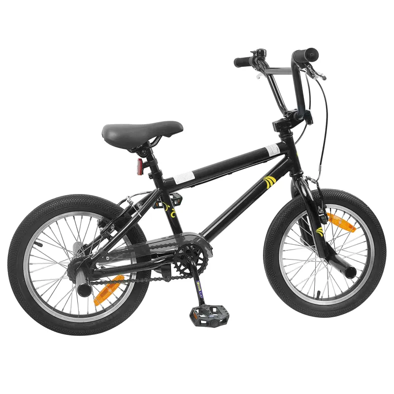 BMX Dviratis 20 Colių skirta vyresniems nei 9 metų Juoda