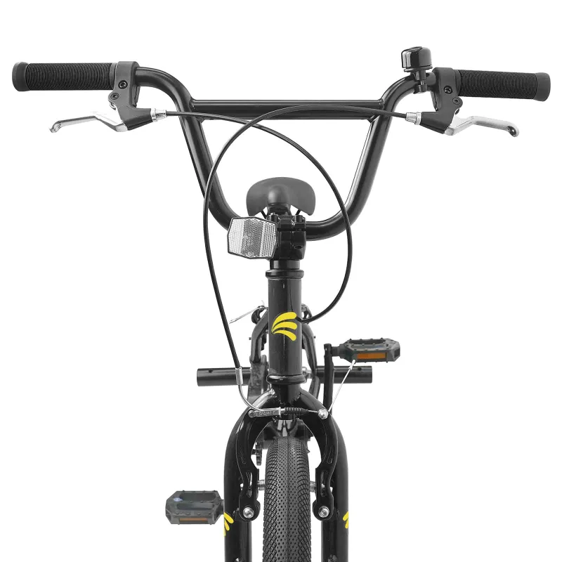BMX Dviratis 20 Colių skirta vyresniems nei 9 metų Juoda