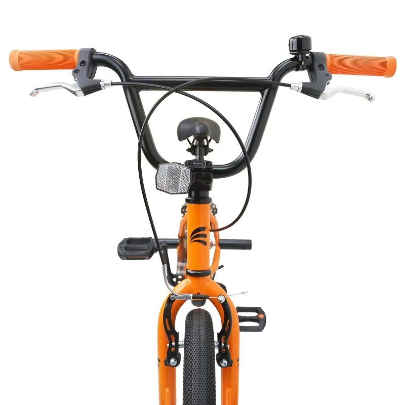 BMX Dviratis 18 Colių 7-10 metų amžiaus Oranžinė