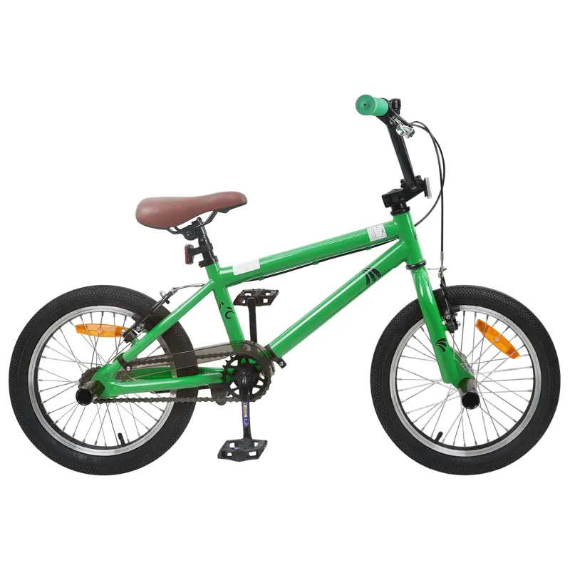 BMX Dviratis 16 Colių 5-8 metų amžiaus Žalia