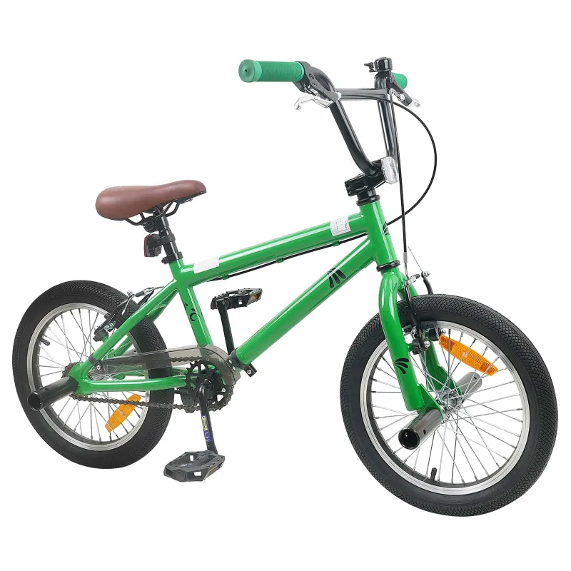 BMX Dviratis 16 Colių 5-8 metų amžiaus Žalia