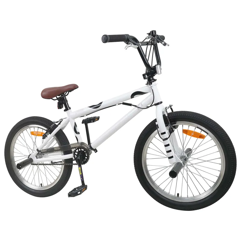 BMX Dviratis 20 Colių skirta vyresniems nei 9 metų Balta