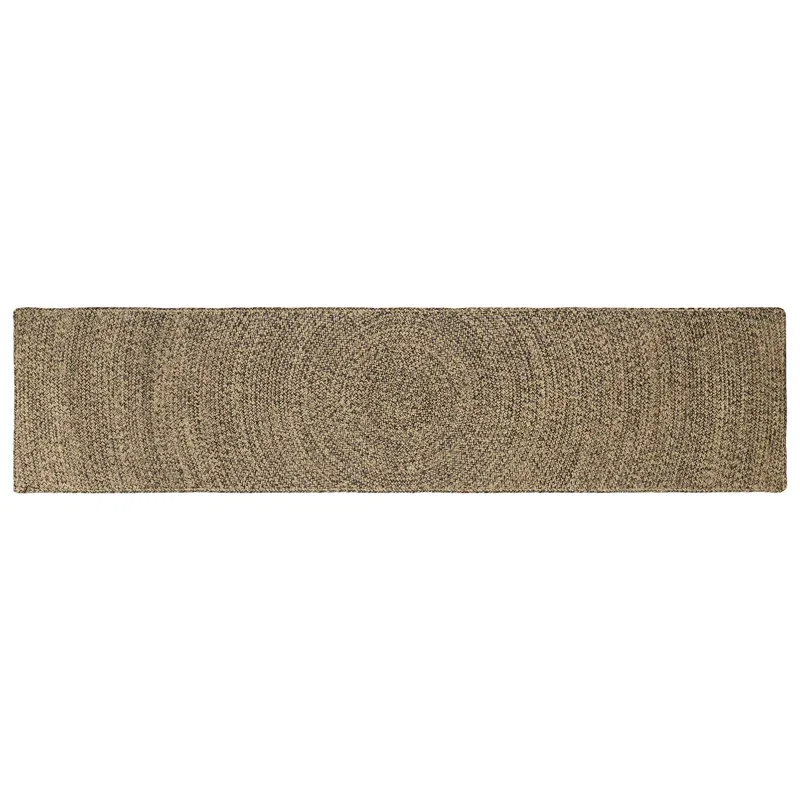 Zoninės kiliminės dangos Natūrali ir juoda 60 x 250 cm Džiutas