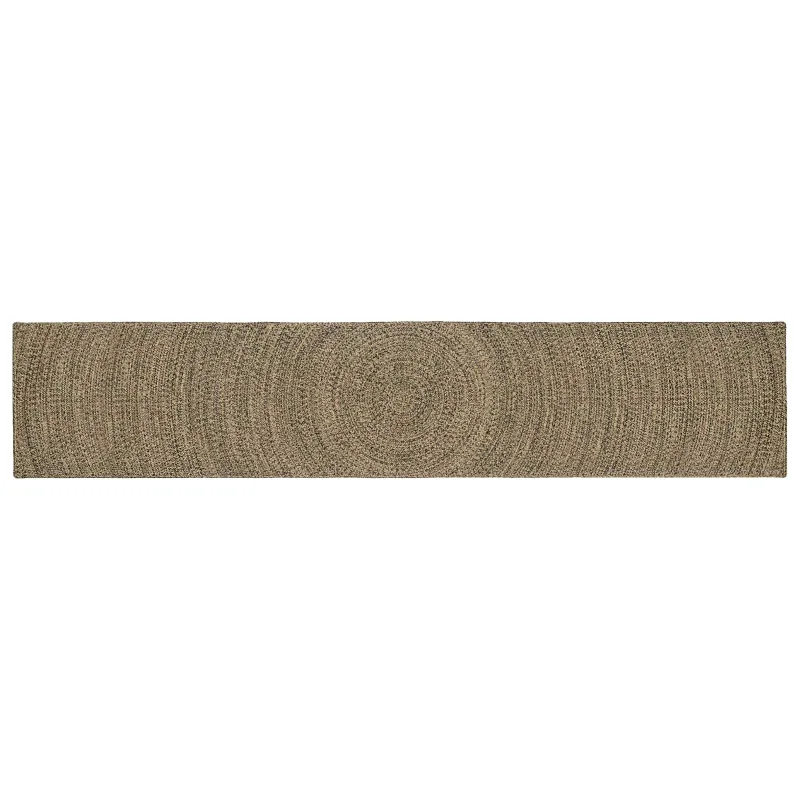 Zoninės kiliminės dangos Natūrali ir juoda 60 x 400 cm Džiutas