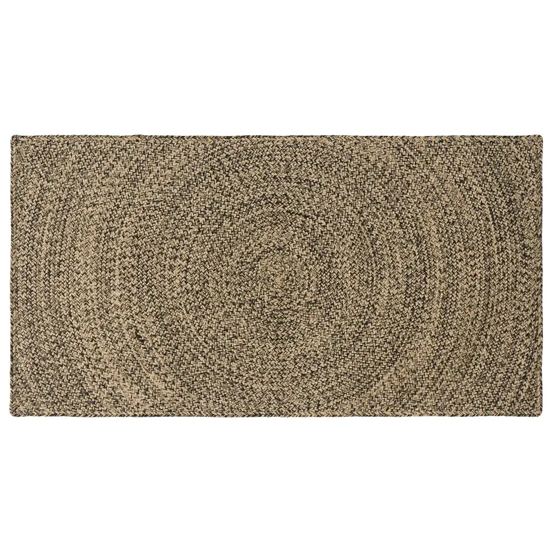 Zoninės kiliminės dangos Natūrali ir juoda 80 x 150 cm Džiutas