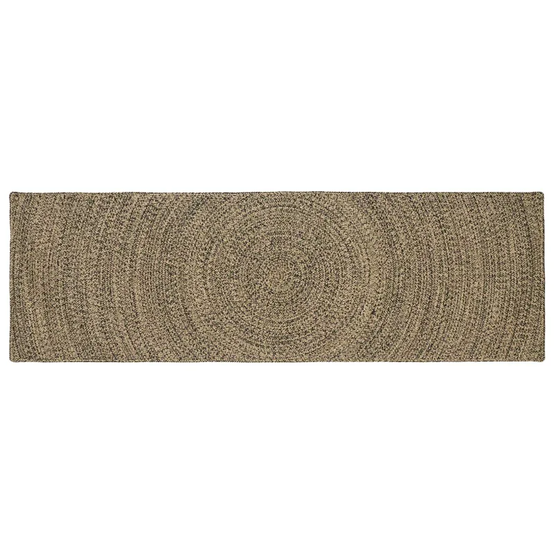 Zoninės kiliminės dangos Natūrali ir juoda 80 x 250 cm Džiutas
