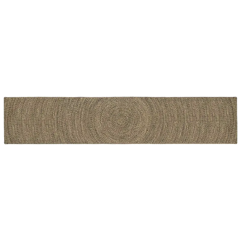 Zoninės kiliminės dangos Natūrali ir juoda 80 x 400 cm Džiutas