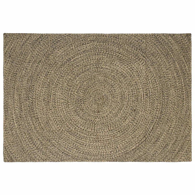 Zoninės kiliminės dangos Natūrali ir juoda 160 x 230 cm Džiutas