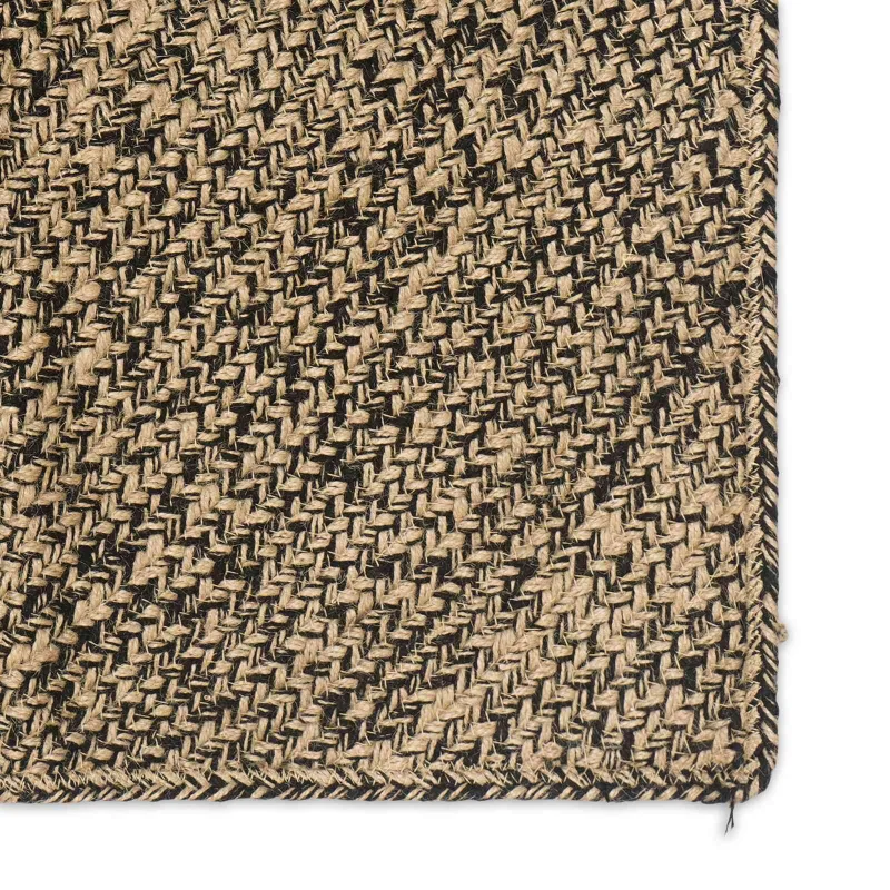 Zoninės kiliminės dangos Natūrali ir juoda 160 x 230 cm Džiutas