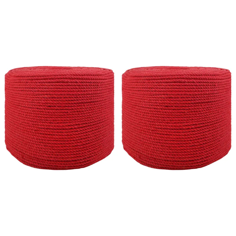 Virvė 2 pcs Raudona Medvilnė