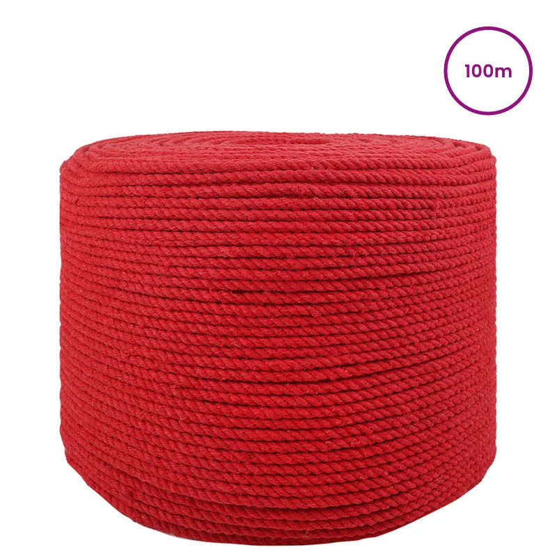Virvė 2 pcs Raudona Medvilnė