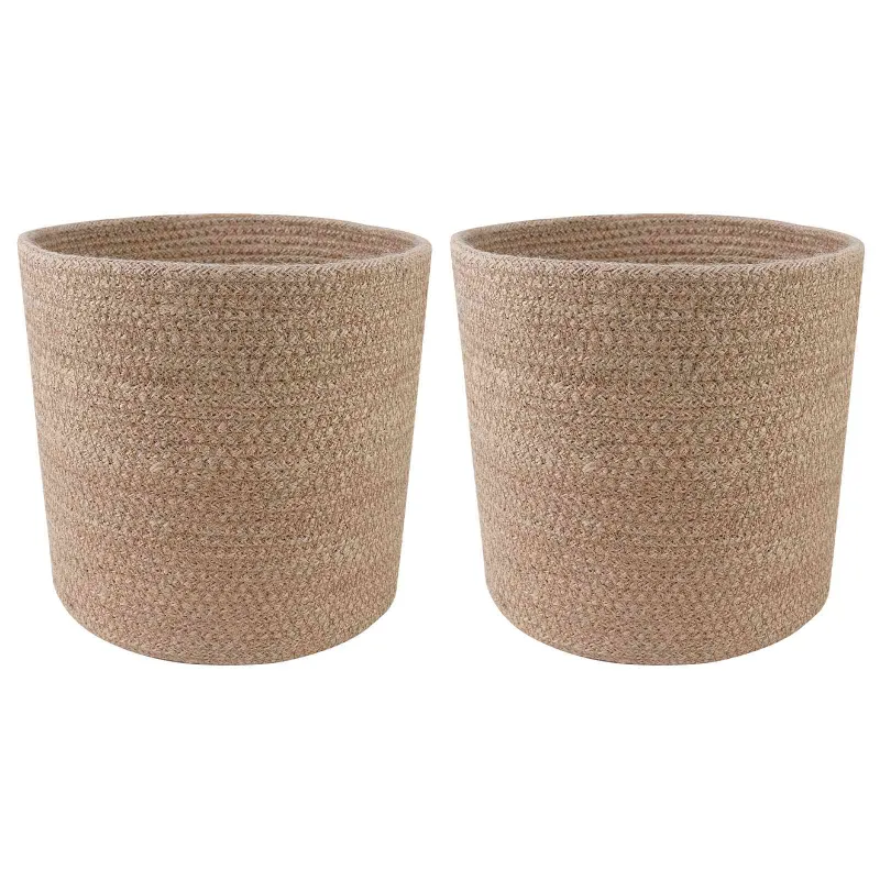 Vazonų rinkinys 2 pcs Natūrali Ø 21 x 21 cm 100% Tossa Džiutas