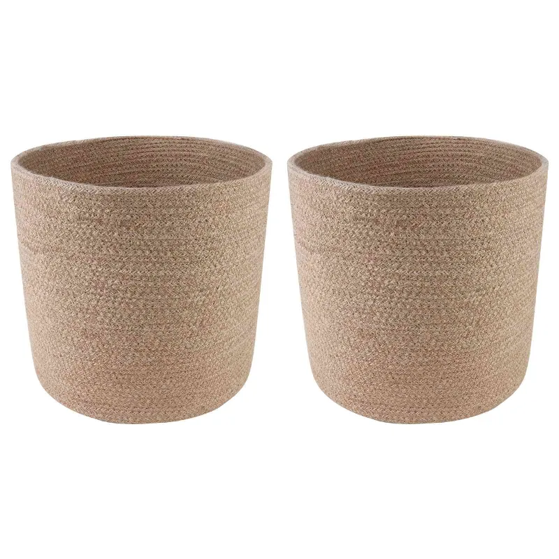 Vazonų rinkinys 2 pcs Natūrali Ø 28 x 28 cm 100% Tossa Džiutas