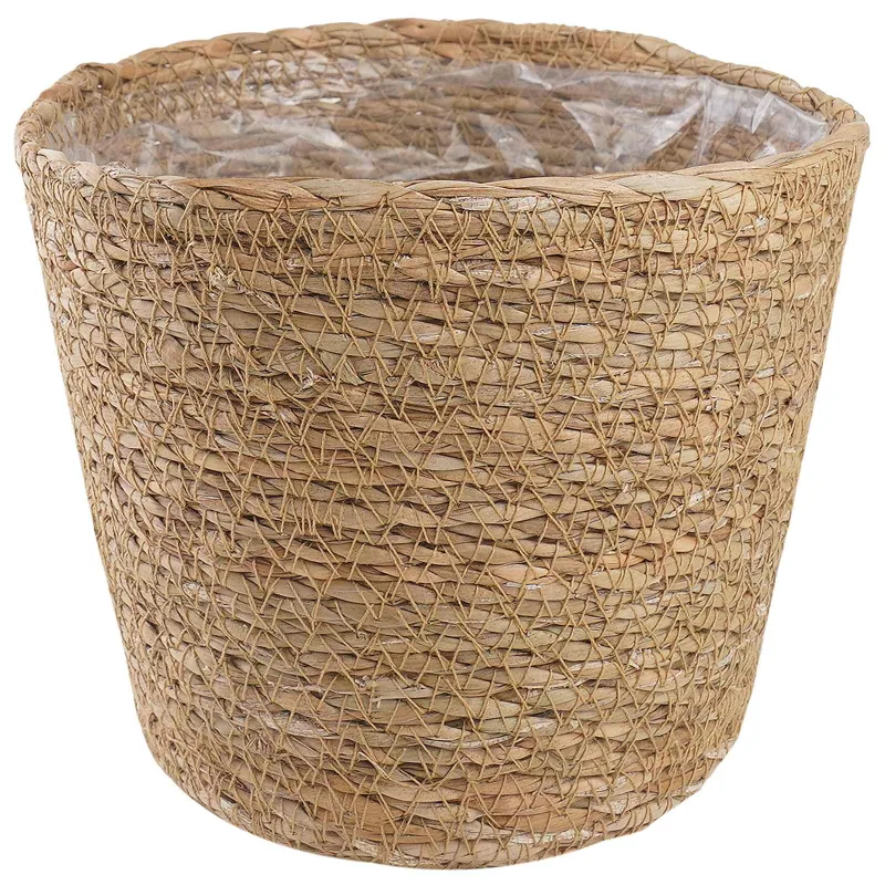 Jūros žolės augalų krepšiai 3 pcs Natūrali Ø26 x 19 cm