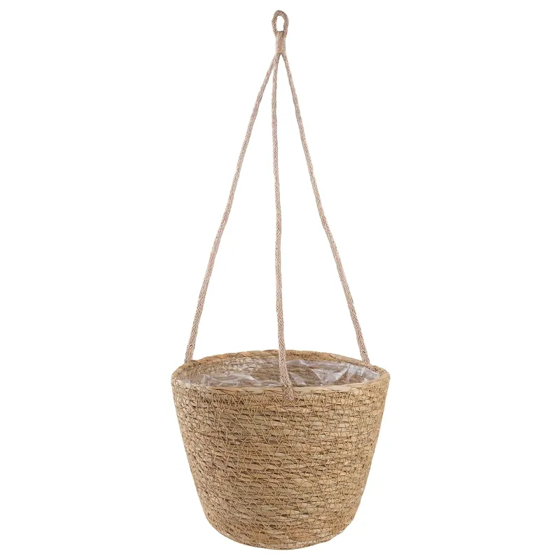 Jūros žolės augalų krepšiai 3 pcs Natūrali Ø26 x 19 cm