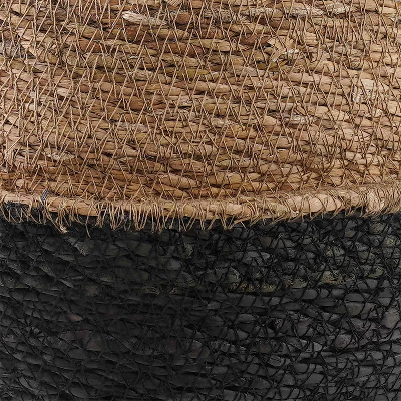 Vazonas su rankenomis Juoda Ø 45 x 36 cm 100% Jūros žolė