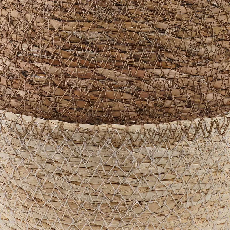 Vazonas su rankenomis 2 pcs Balta Ø 22 x 20 cm 100% Jūros žolė
